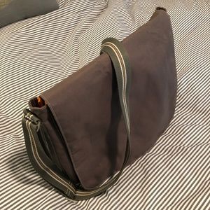 Old Navy Messenger Bag Pale Green and Orange